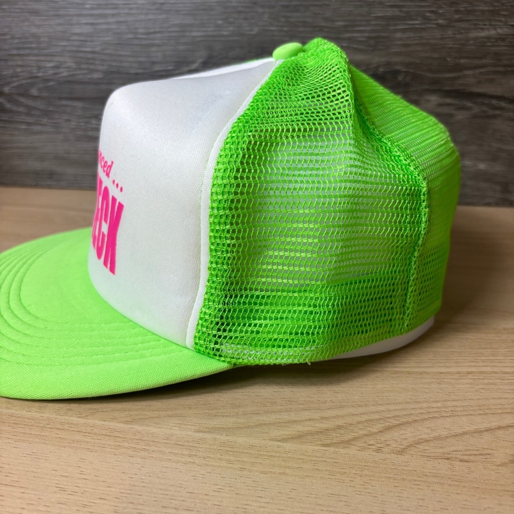 See Sheck Hat Cap Snap Back Womens Green Trucker Adjustable - Picture 4 of 9